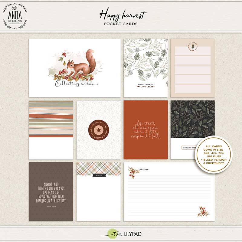 Happy harvest | Pocket cards