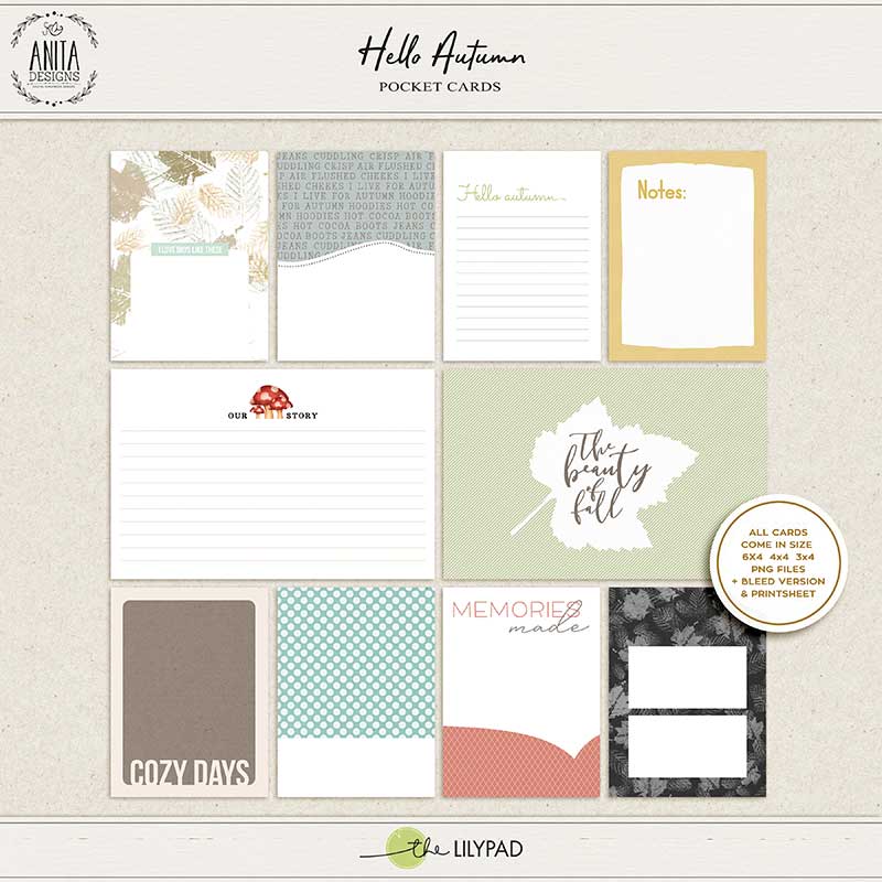 Hello Autumn | Pocket cards