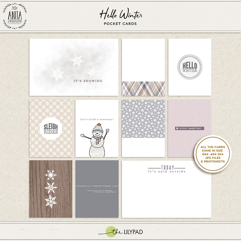 Hello Winter | Pocket cards