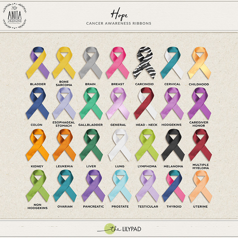 Hope | Cancer awareness ribbons