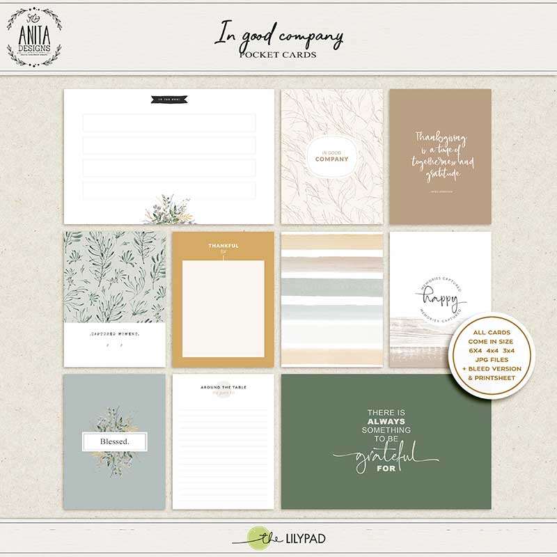 In good company | pocket cards
