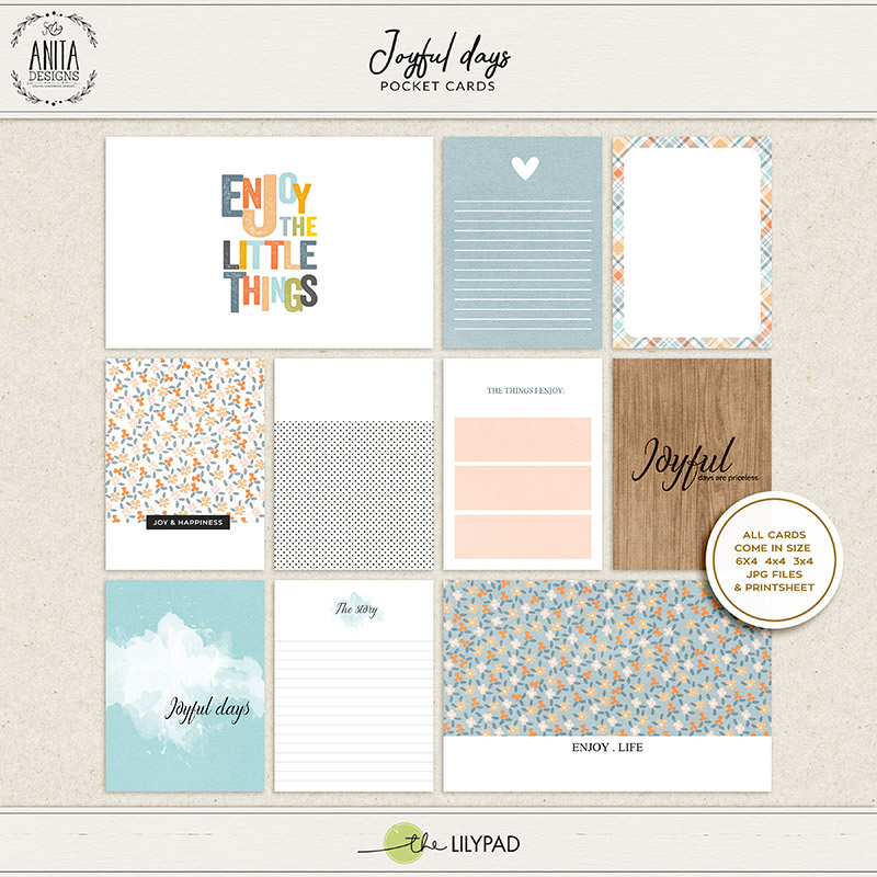 Joyful days | Pocket cards