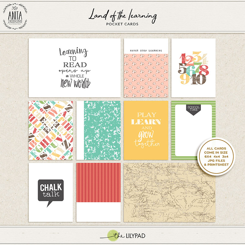 Land of the learning | Pocket cards