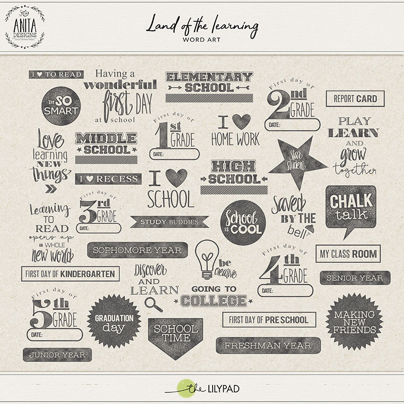 Land of the learning | Word art