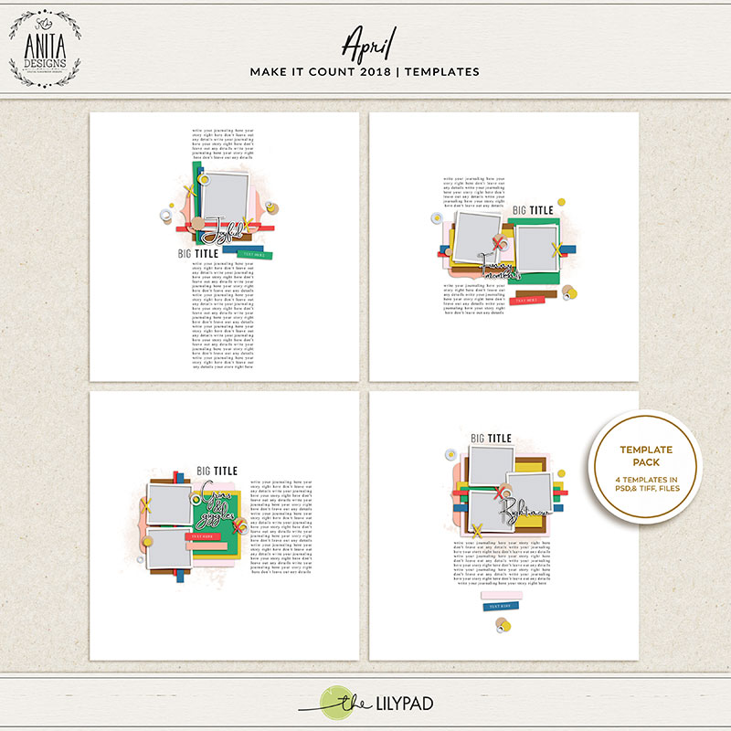 Make it count: April 2018 | Templates