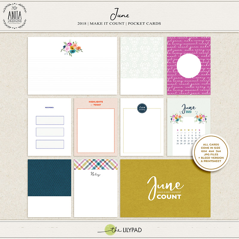 Make it count: June 2018 | pocket cards