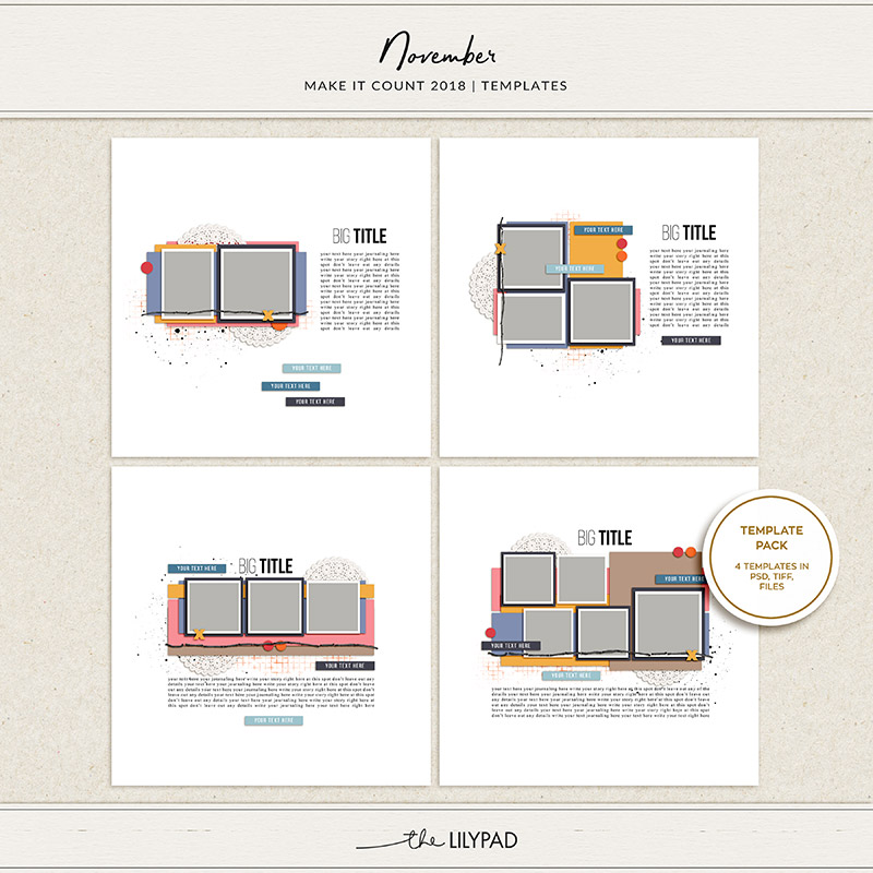 Make it count: November 2018 | Templates