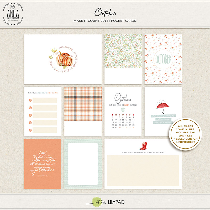 Make it count: October 2018 | Pocket cards