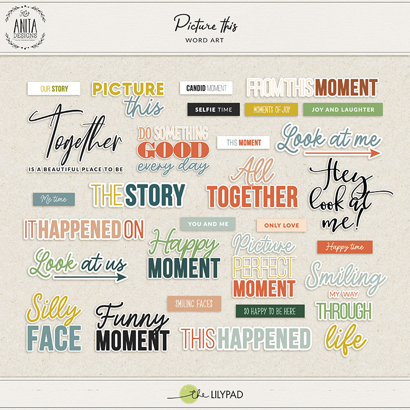Picture this | word art