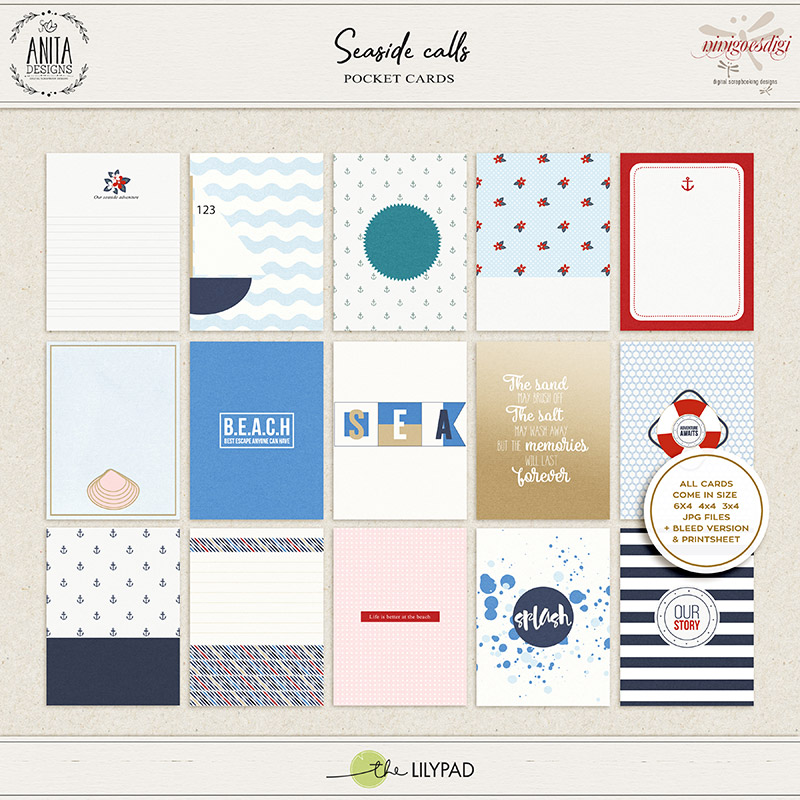 Seaside calls | pocket cards