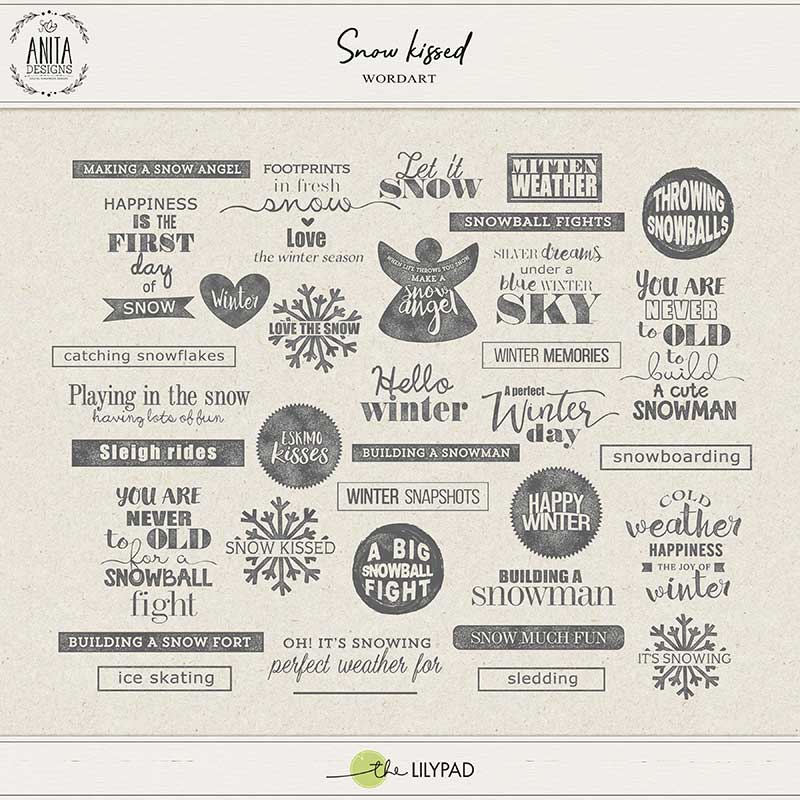 Snow kissed | Wordart