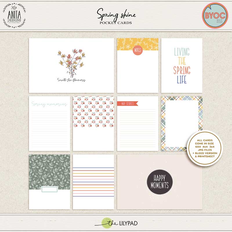 Spring shine | Pocket cards