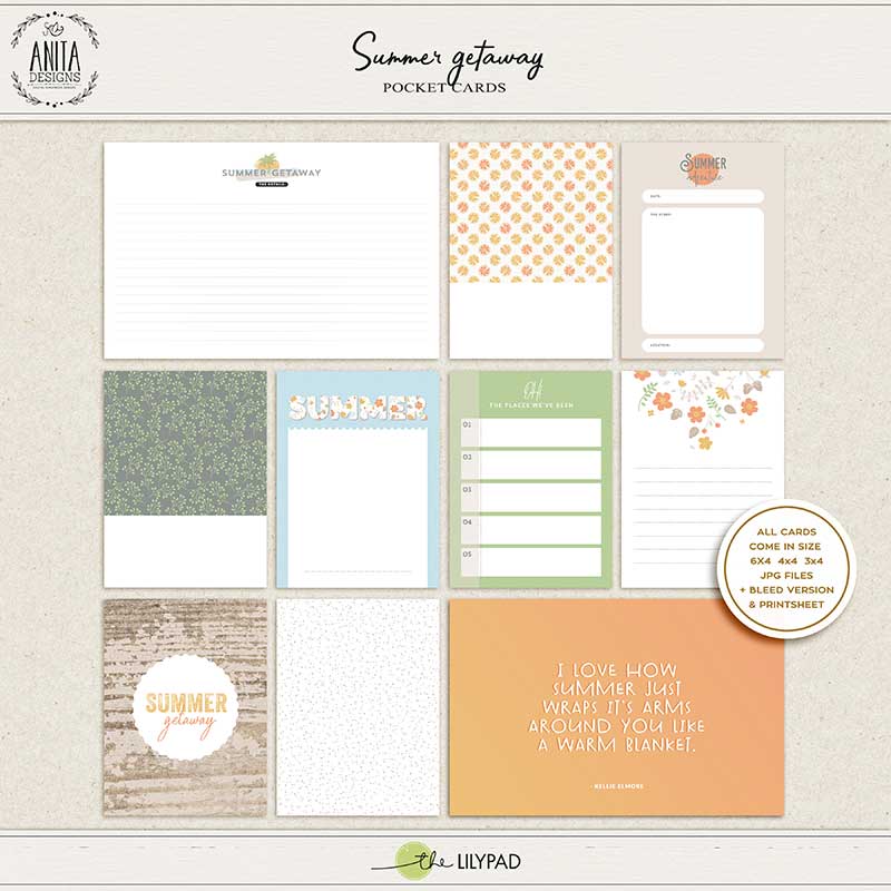 Summer Getaway | Pocket Cards