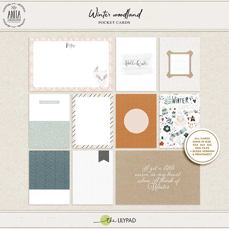 Winter woodland | Pocket cards
