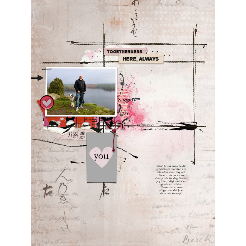 Hear My Voice: 30 - Caring | Digital Scrapbooking Template Duo - Image 3