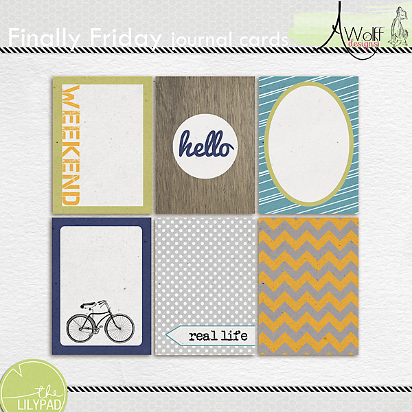 Finally Friday journal cards