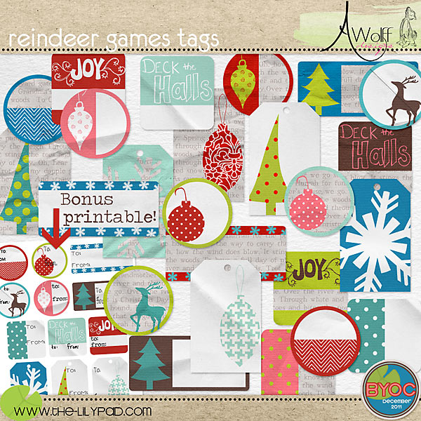 Reindeer Games Gift Tags