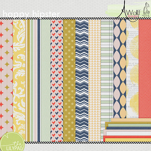 happy hipster paper pack