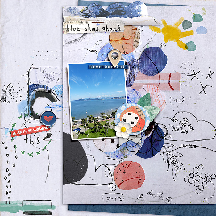 Blue Skies Ahead: Mixed Media Artistry - Image 5