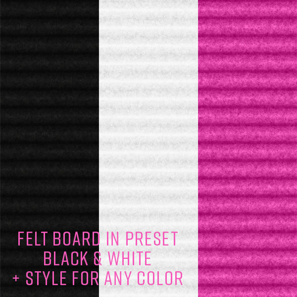 CU/PU - Stylin' #246 - Felt Text Board Styles - Image 2