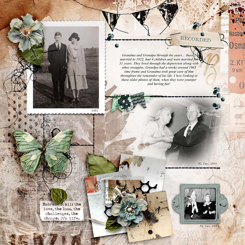 Hear My Voice: 15 - Embracing | Mixed Media Digital Scrapbooking Paper Pack - Image 9