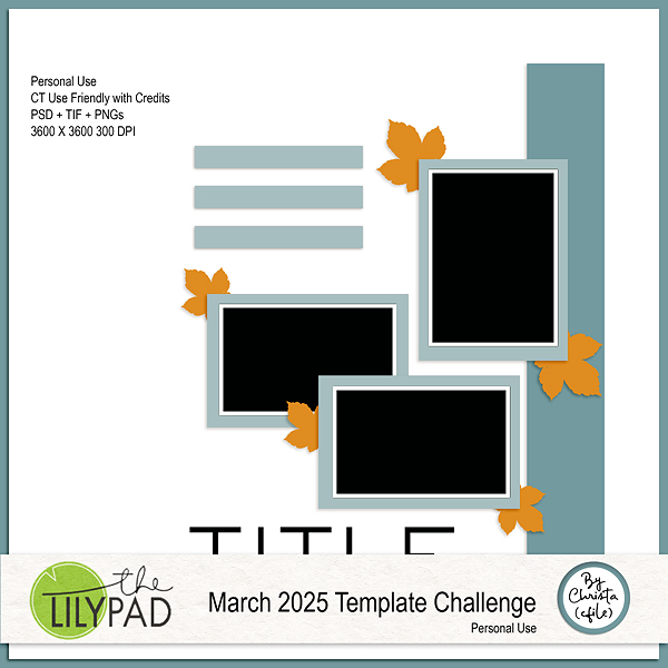 March 2025 Template Challenge Freebie