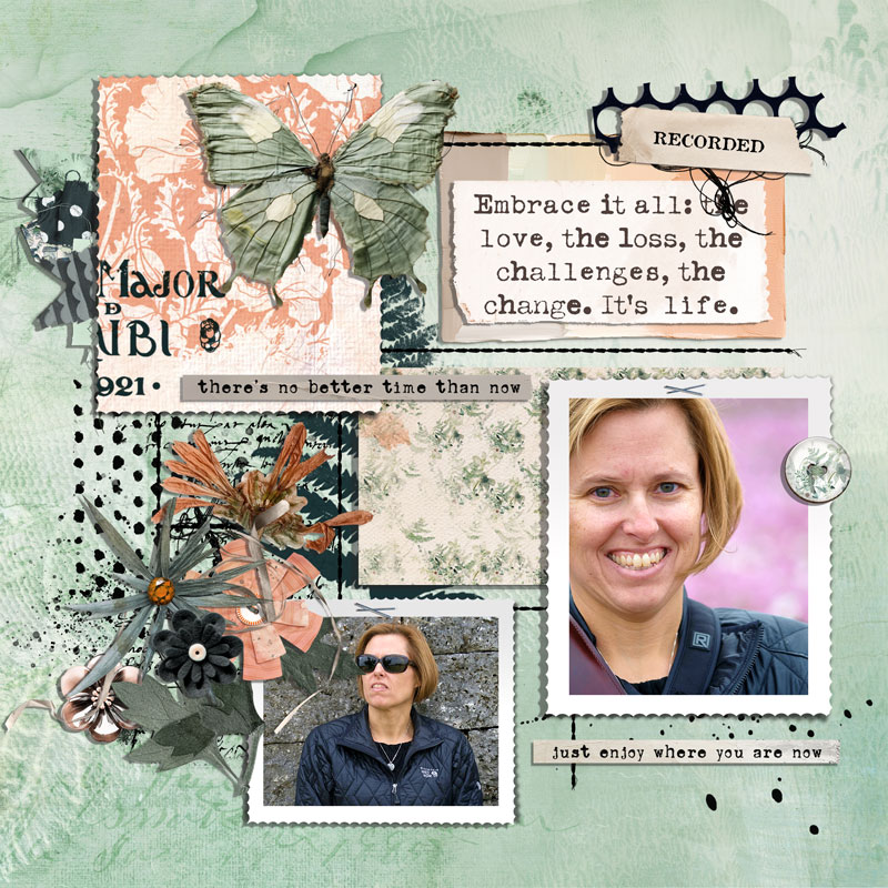 Hear My Voice: 15 - Embracing | Digital Scrapbooking Template Duo - Image 4