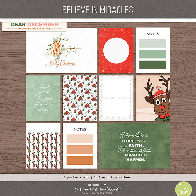 Believe in miracles | pocket cards