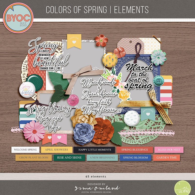 Colors of spring | elements