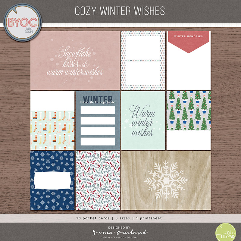Cozy winter wishes | pocket cards
