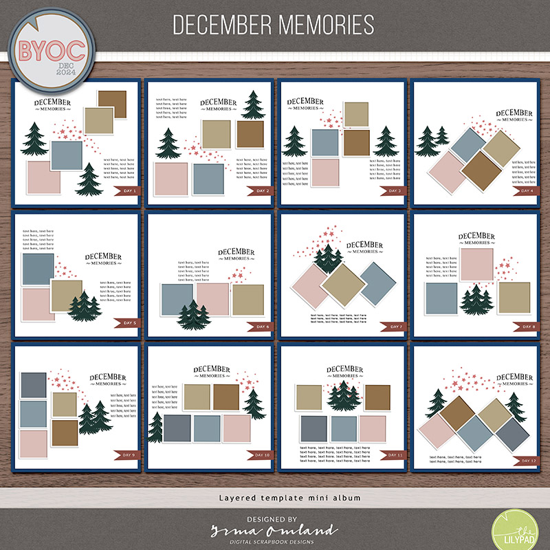 December memories | templates album