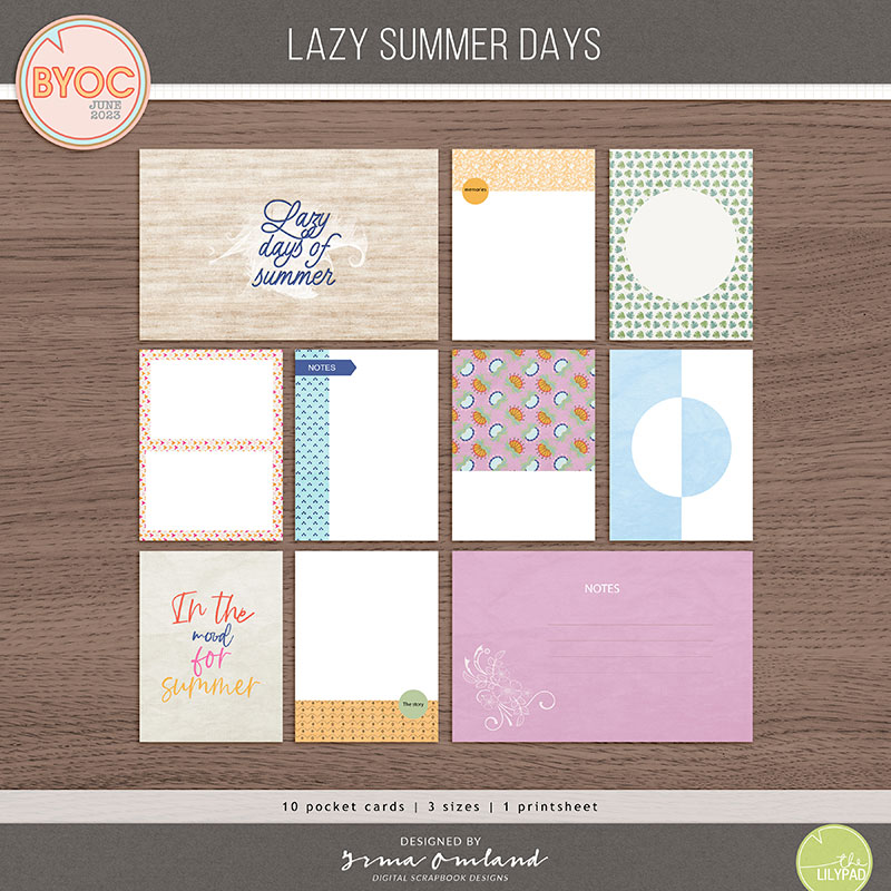 Lazy summer days | pocket cards