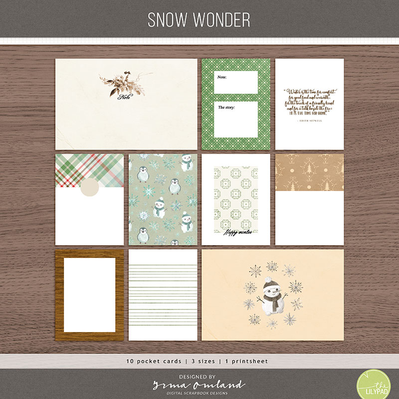 snow wonder | pocket cards