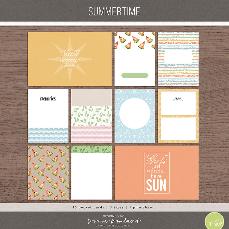 Summer time | pocket cards