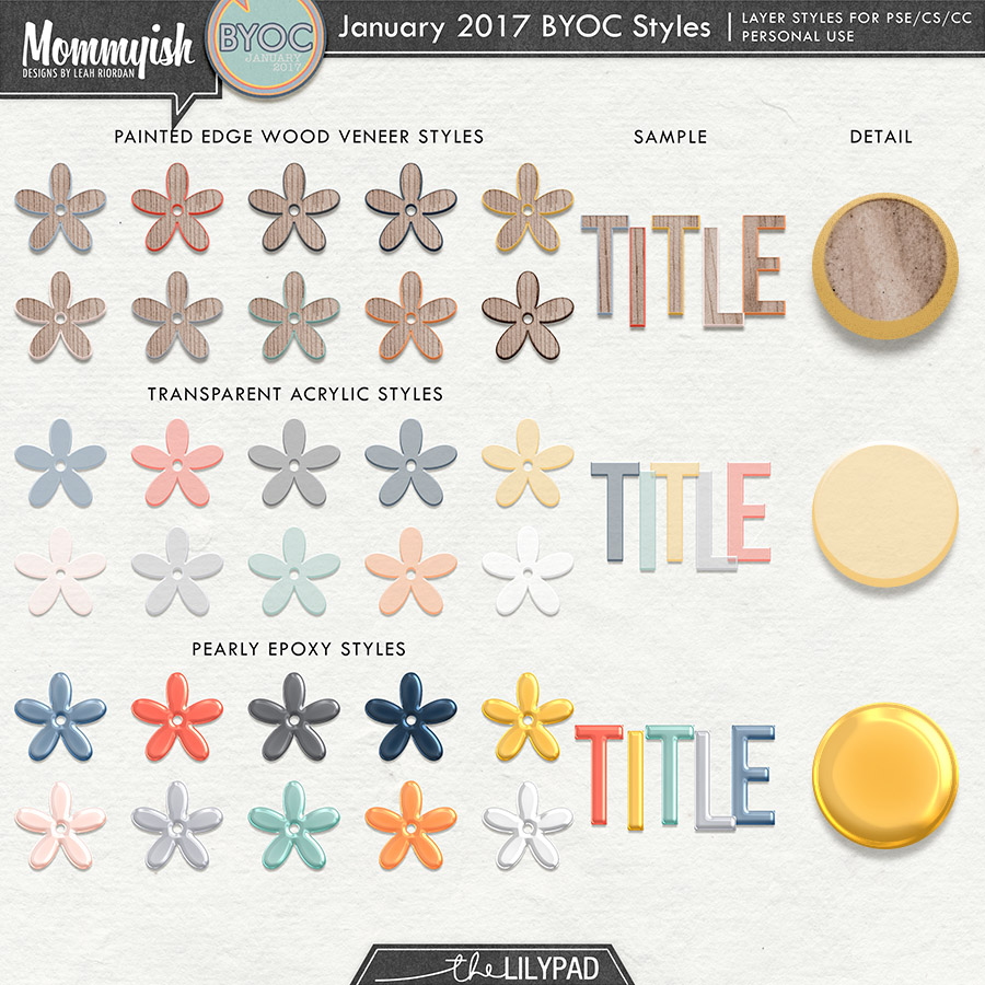January 2017 BYOC Layer Styles