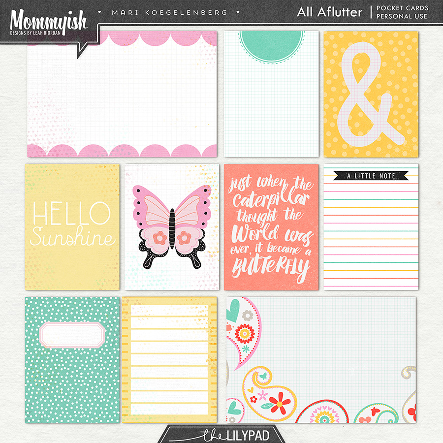 All Aflutter | Pocket Cards