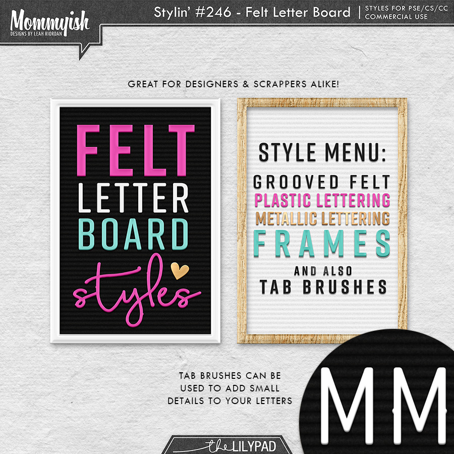 CU/PU - Stylin' #246 - Felt Text Board Styles