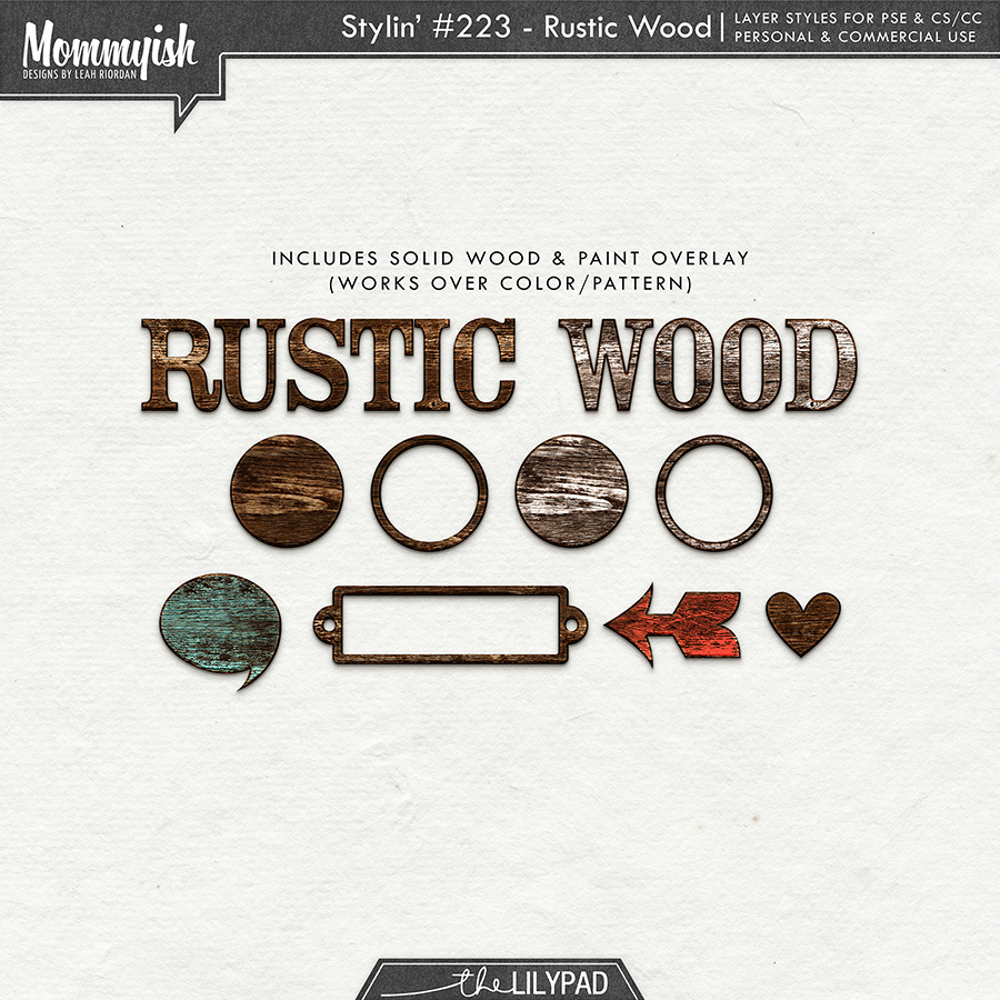 CU/PU - Stylin' #223 - Rustic Wood