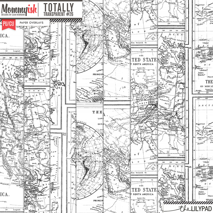 CU - Totally Transparent #26 - Vintage Maps