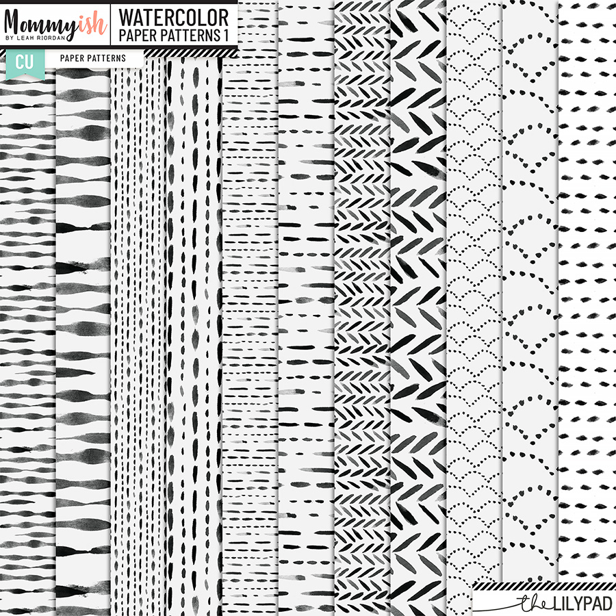 CU - Watercolor Patterns 1