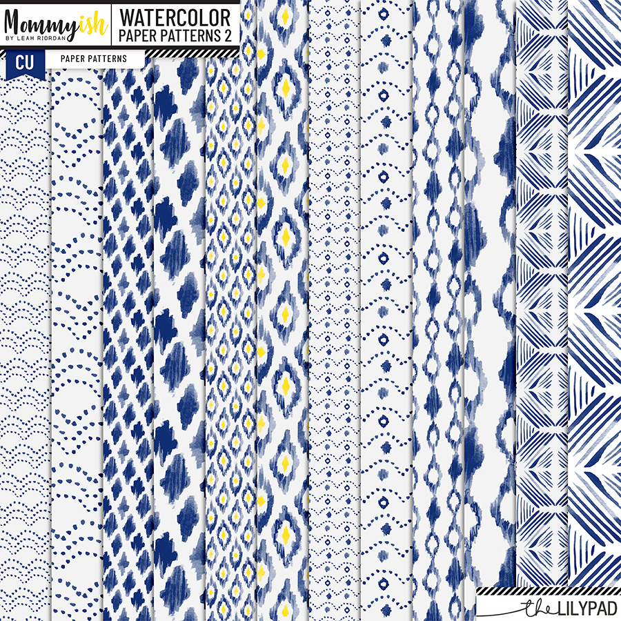 CU - Watercolor Patterns 2