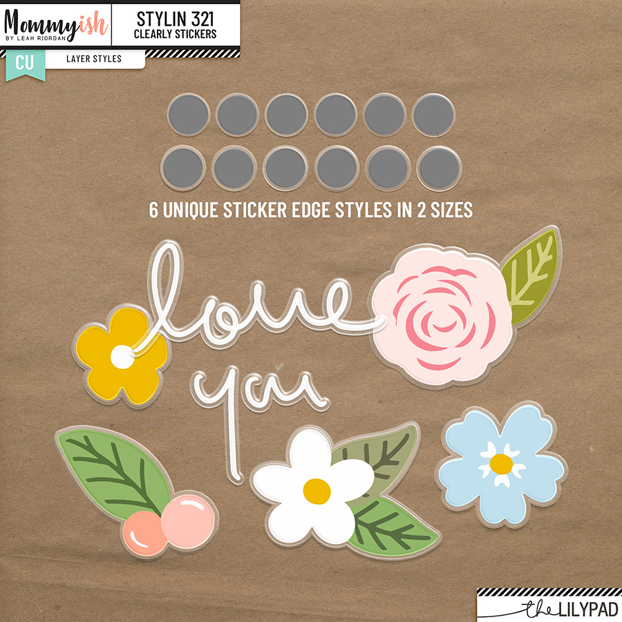 CU - Stylin' 321 | Plastic Edged Stickers