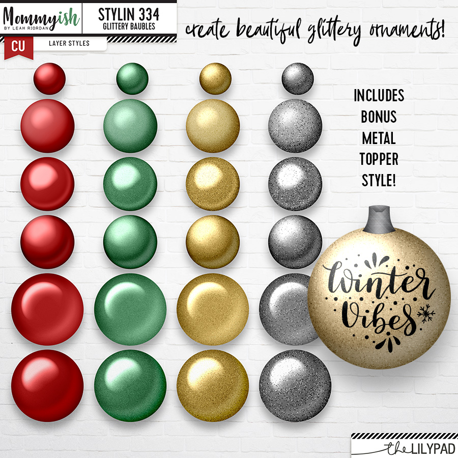 CU - Stylin' 334 | Glittery Baubles