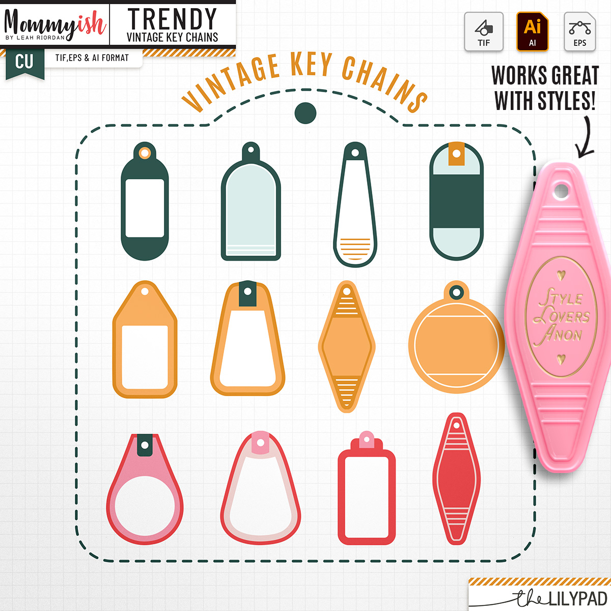 CU | Trendy Keychain Shapes