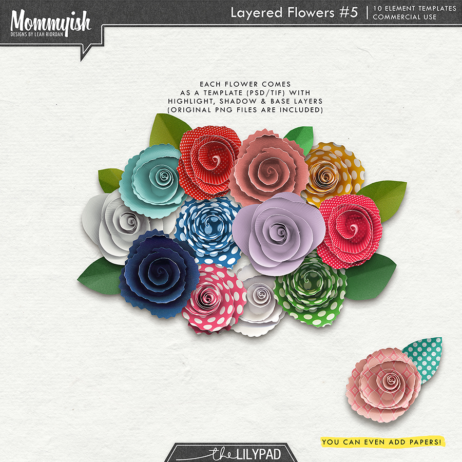 PU/CU - Layered Flowers #5 - Image 3