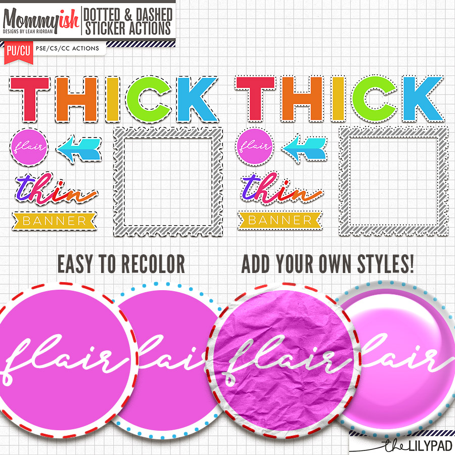 Mommyish - Dotted & Dashed Sticker Actions - Image 2