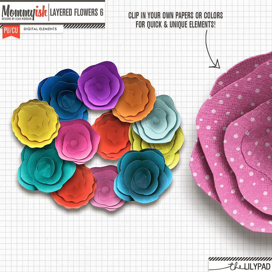PU/CU - Layered Flowers #6 - Image 2
