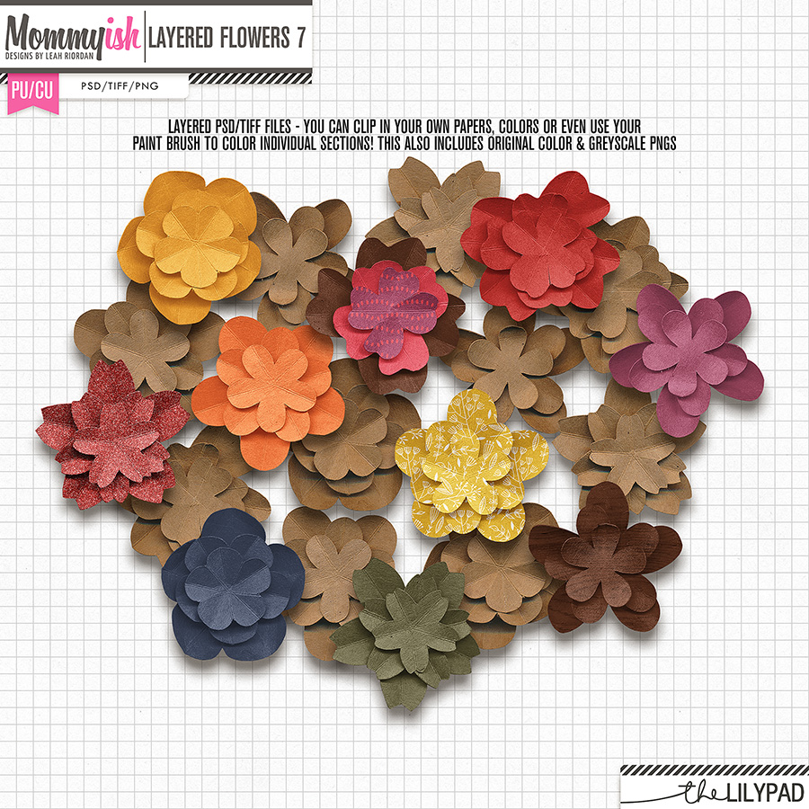 PU/CU - Layered Flowers #7 - Image 2