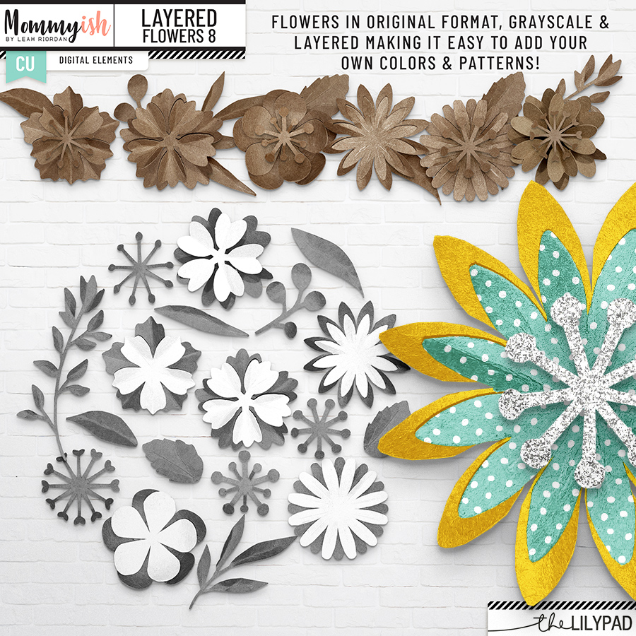 PU/CU - Layered Flowers #8 - Image 2