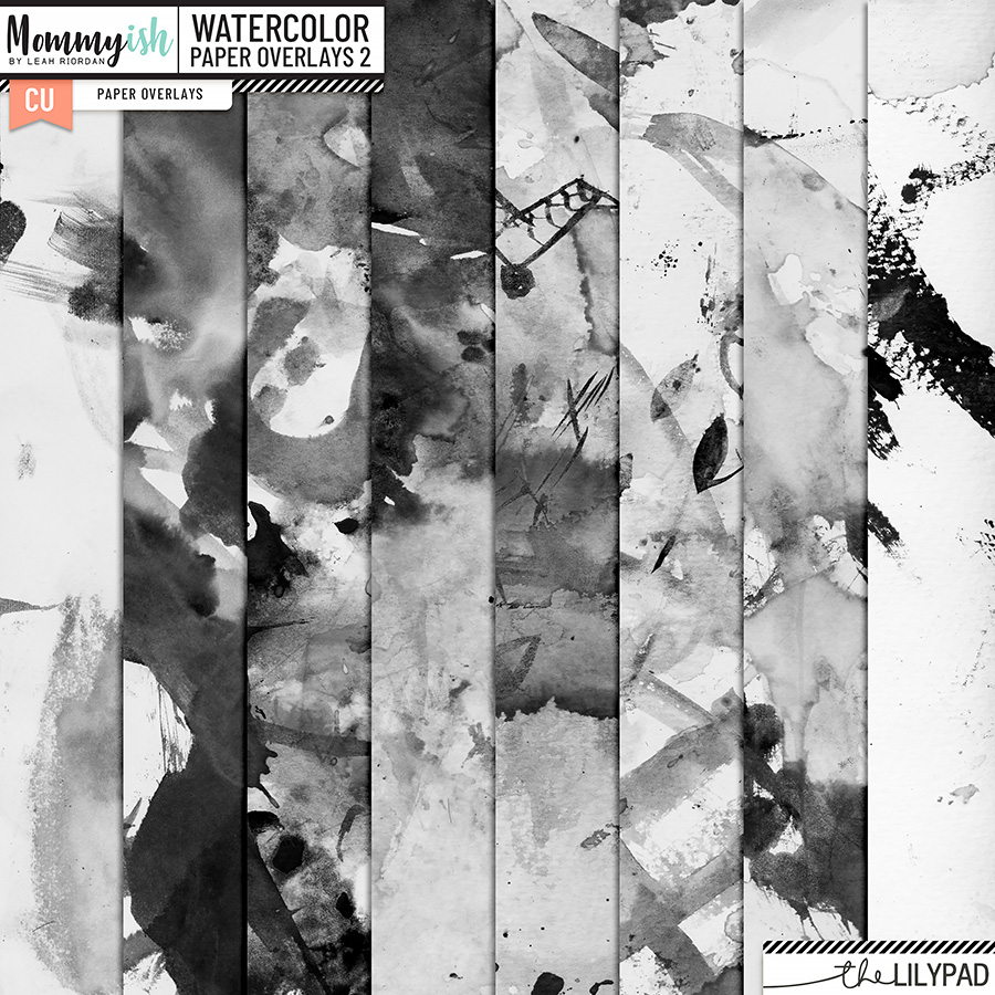 CU - Watercolor Overlays 2 - Image 2